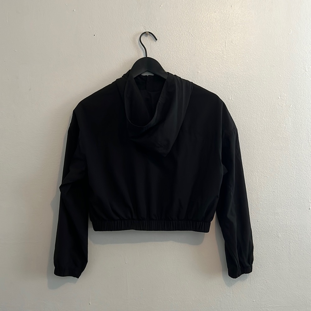 Loose StretchTech Zip-Front Hooded Jacket - Picture 3 of 4